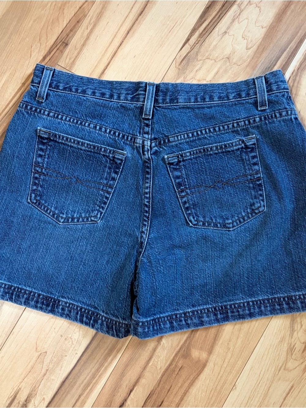 Faded Glory Dark Blue Denim High-Rise Women’s Shorts